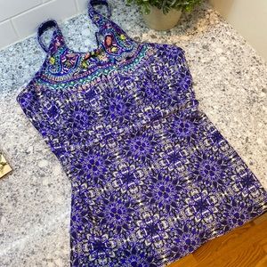 Athleta swim tankini top size 36 D/DD underwire support